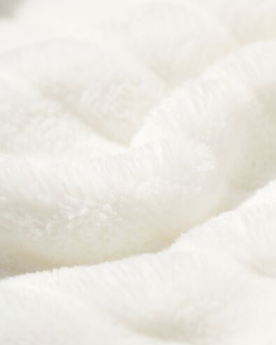 badjas rib fleece wit wit - 23450035WHITE - HEMA