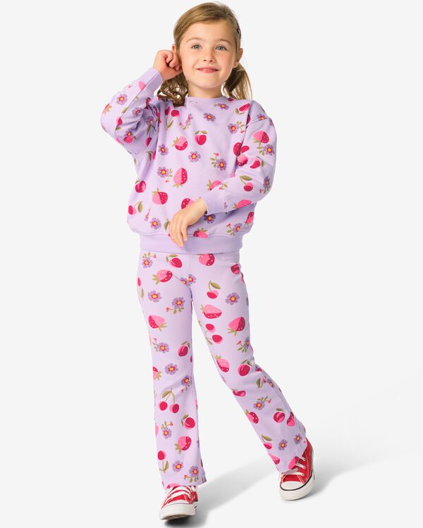 Kinderbekleidungsset, bequeme Passform, Jersey, Fr&uuml;chte violett violett - 30849455PURPLE - HEMA