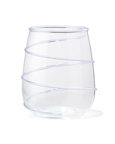 Wasserglas Spirale blau - 41822218 - HEMA