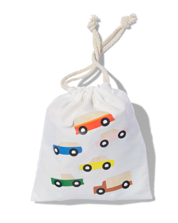 houten set auto's - 6 stuks - 15100560 - HEMA