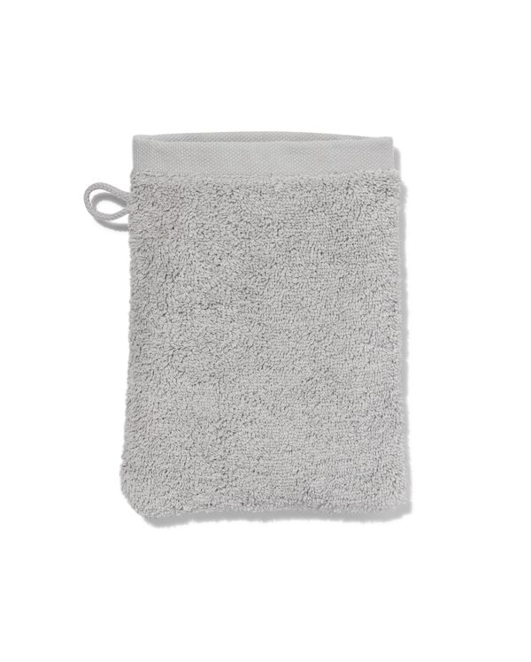 gant de toilette - hôtel extra doux - gris clair uni - 5237005 - HEMA