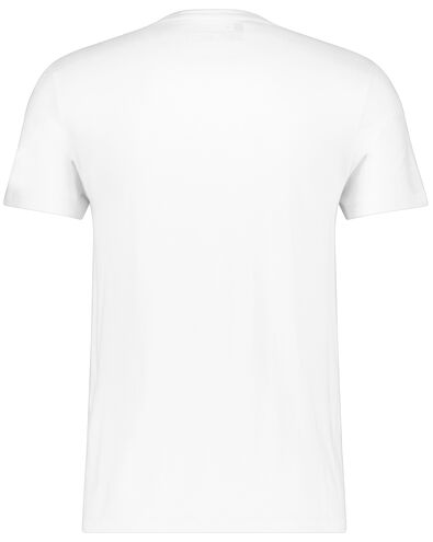 2 t-shirts homme regular fit col rond blanc M - 34277024 - HEMA