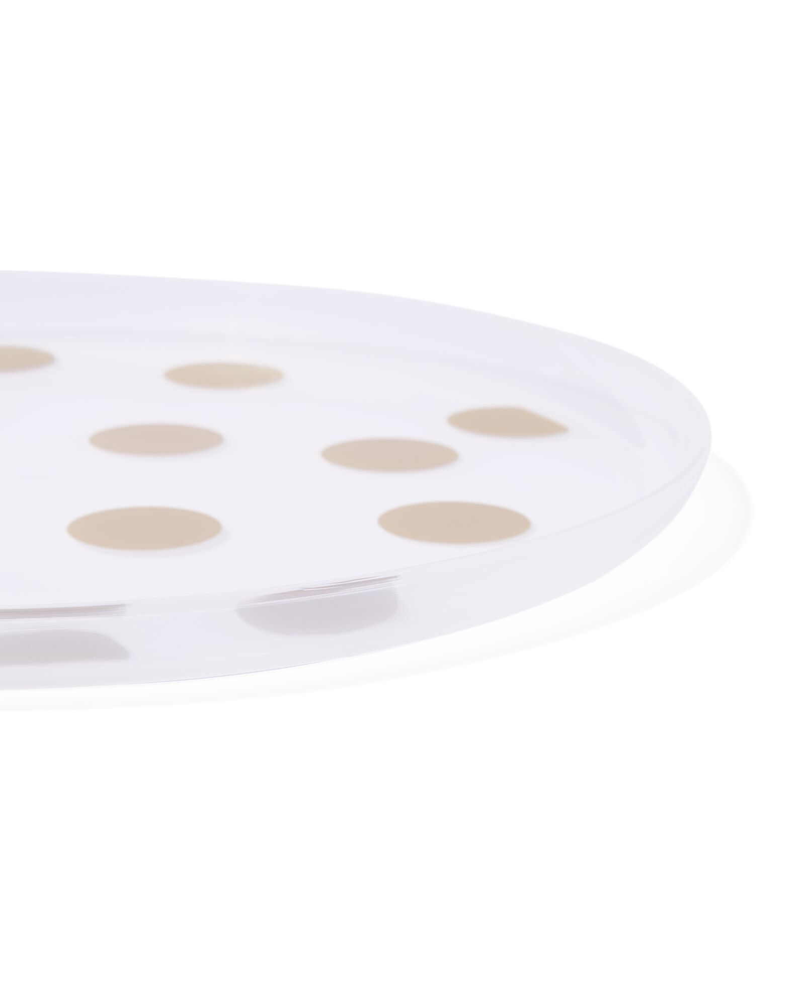 assiettes r&eacute;utilisables &agrave; pois dor&eacute;s lot de 4 - 14250076 - HEMA