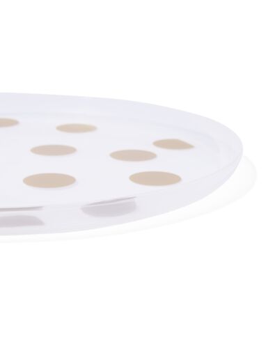 assiettes r&eacute;utilisables &agrave; pois dor&eacute;s lot de 4 - 14250076 - HEMA