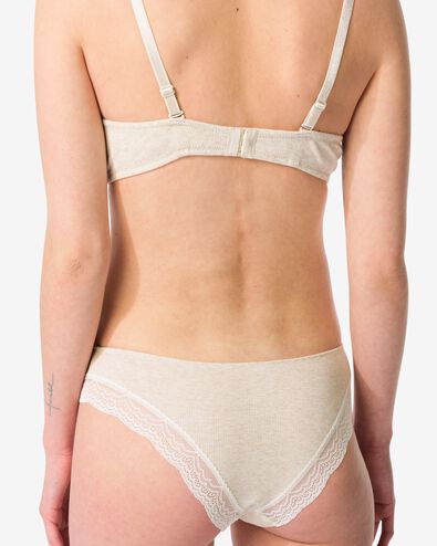 slip br&eacute;silien femme c&ocirc;tel&eacute; avec dentelle naturel naturel - 21900334NATURAL - HEMA