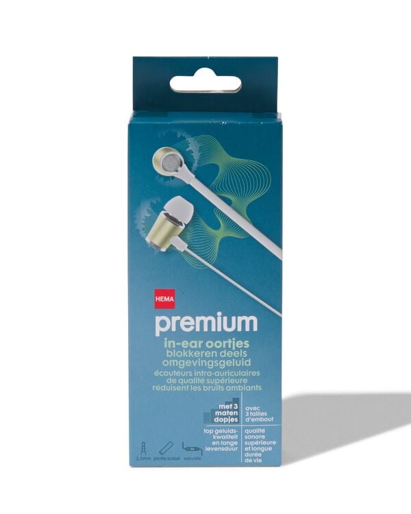 &eacute;couteurs intra-auriculaires qualit&eacute; sup&eacute;rieure menthe - 39620024 - HEMA