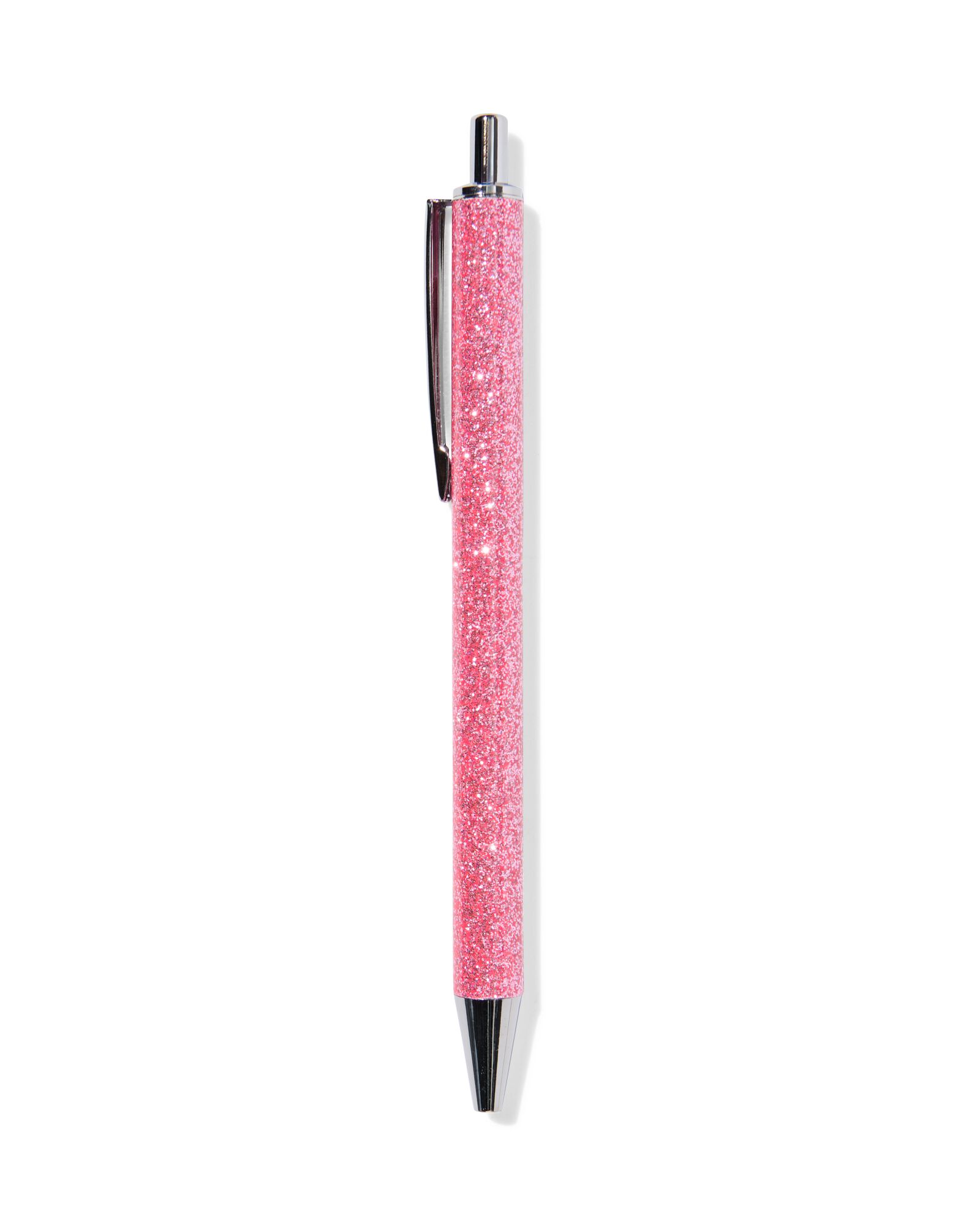 balpen roze glitter blauwschrijvend - 14400609 - HEMA