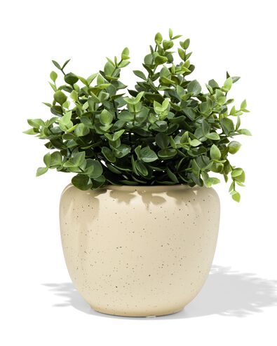 cache-pot ⌀16x13,4 cm c&eacute;ramique mouchet&eacute;e sable - 13325018 - HEMA