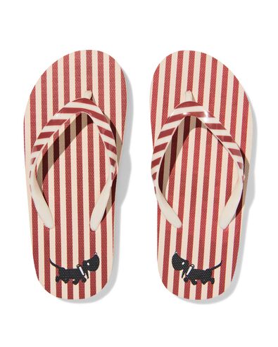 tongs enfants Takkie ray&eacute;es blanc cass&eacute; blanc cass&eacute; - 18400410OFFWHITE - HEMA