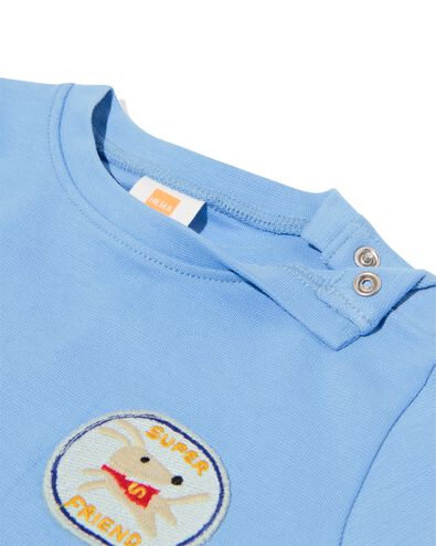 T-shirt b&eacute;b&eacute; jersey bleu bleu - 33100180BLUE - HEMA