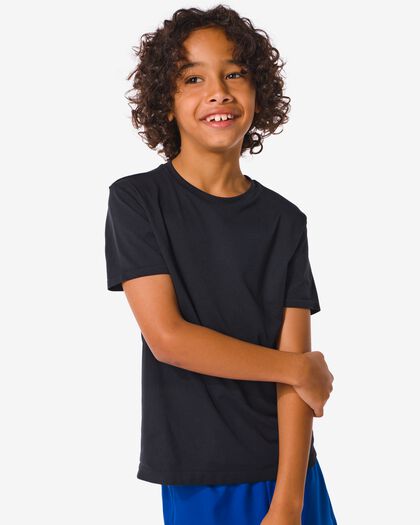 Kinder-Sportshirt, nahtlos schwarz schwarz - 36090248BLACK - HEMA