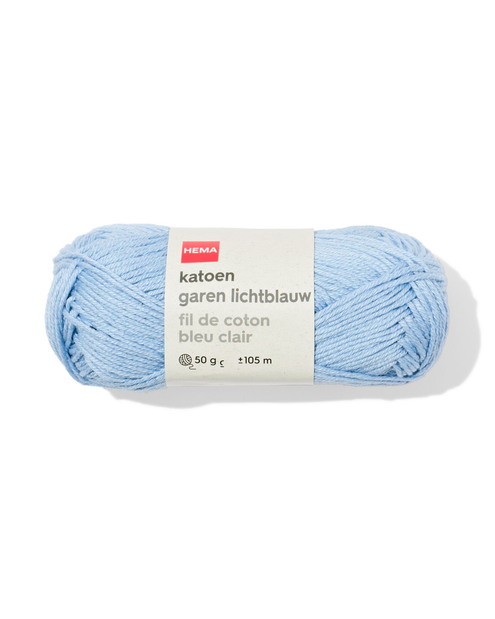 fil de coton 50 g 105 m bleu clair - 60702865 - HEMA
