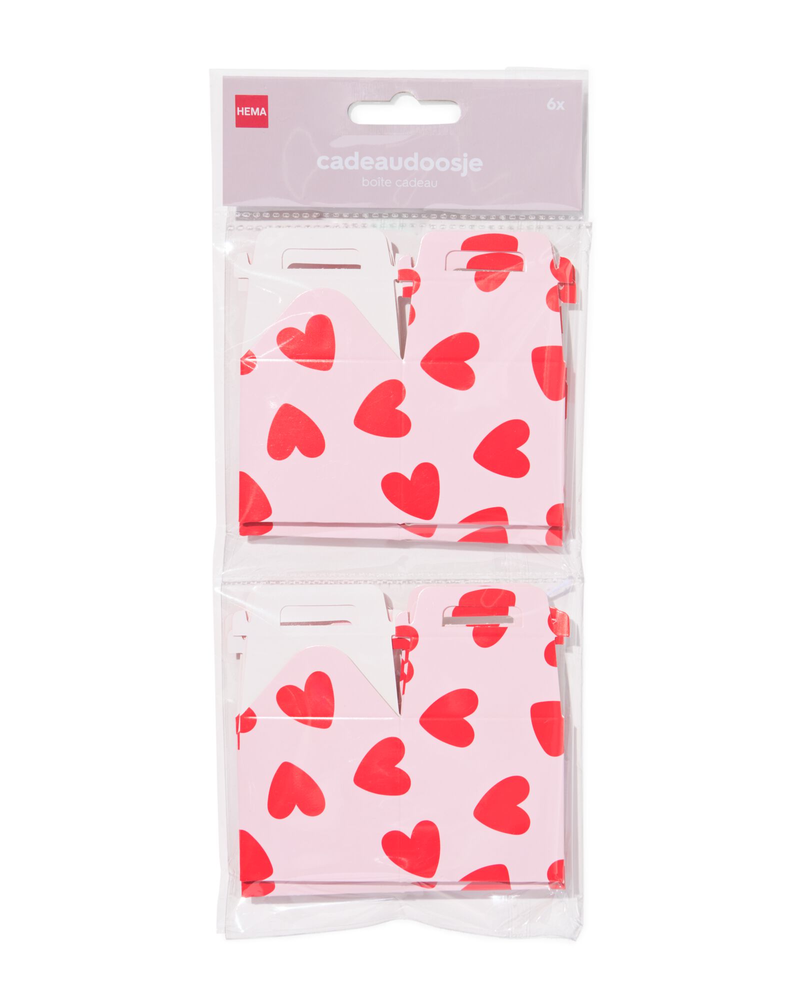 bo&icirc;tes cadeaux 12,5x12,5cm c&oelig;urs - 6 pi&egrave;ces - 14700556 - HEMA