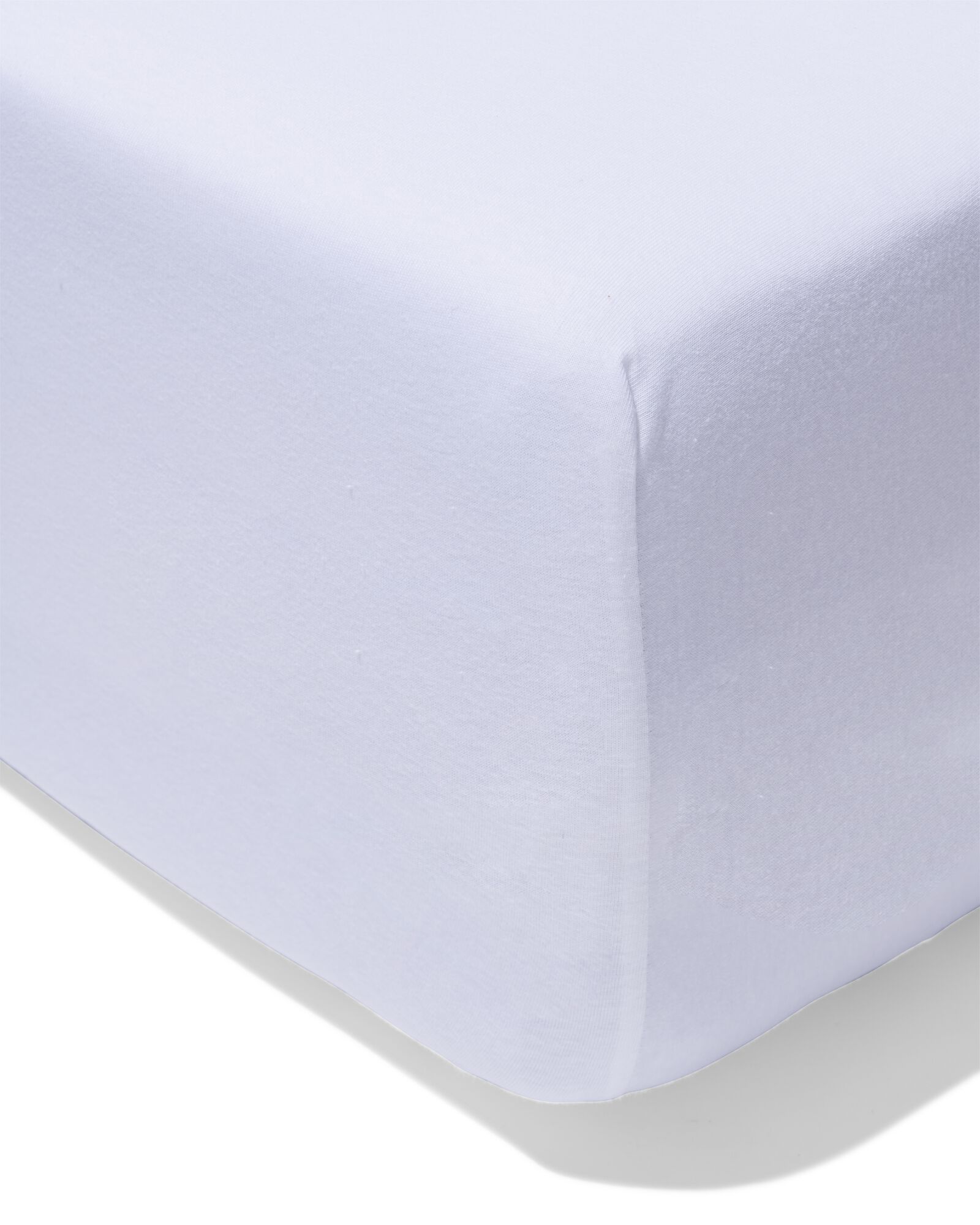 drap-housse boxspring molleton stretch 140x200 blanc - 5180071 - HEMA