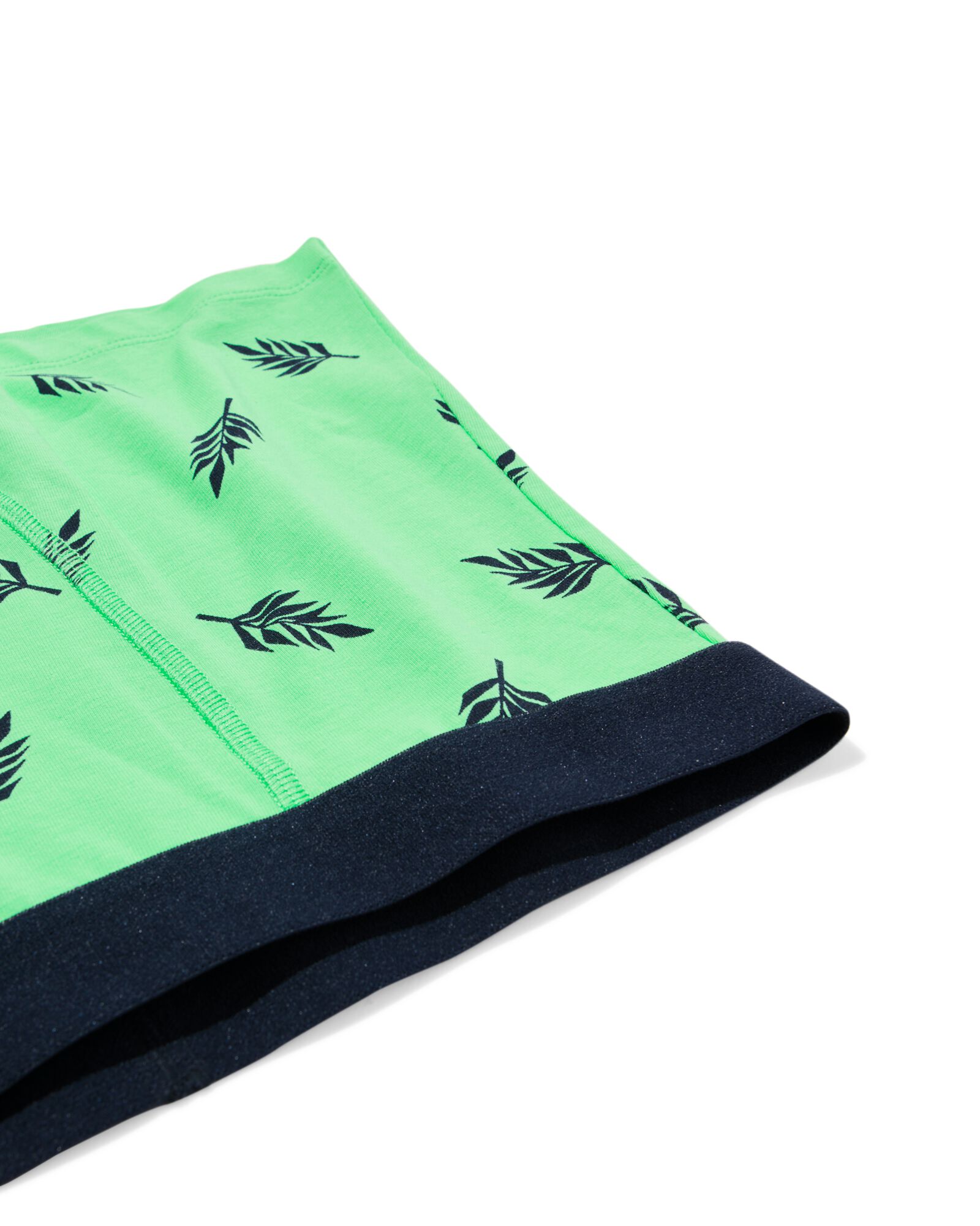 kinderboxers stretch katoen bladeren - 3 stuks blauw blauw - 19200070BLUE - HEMA