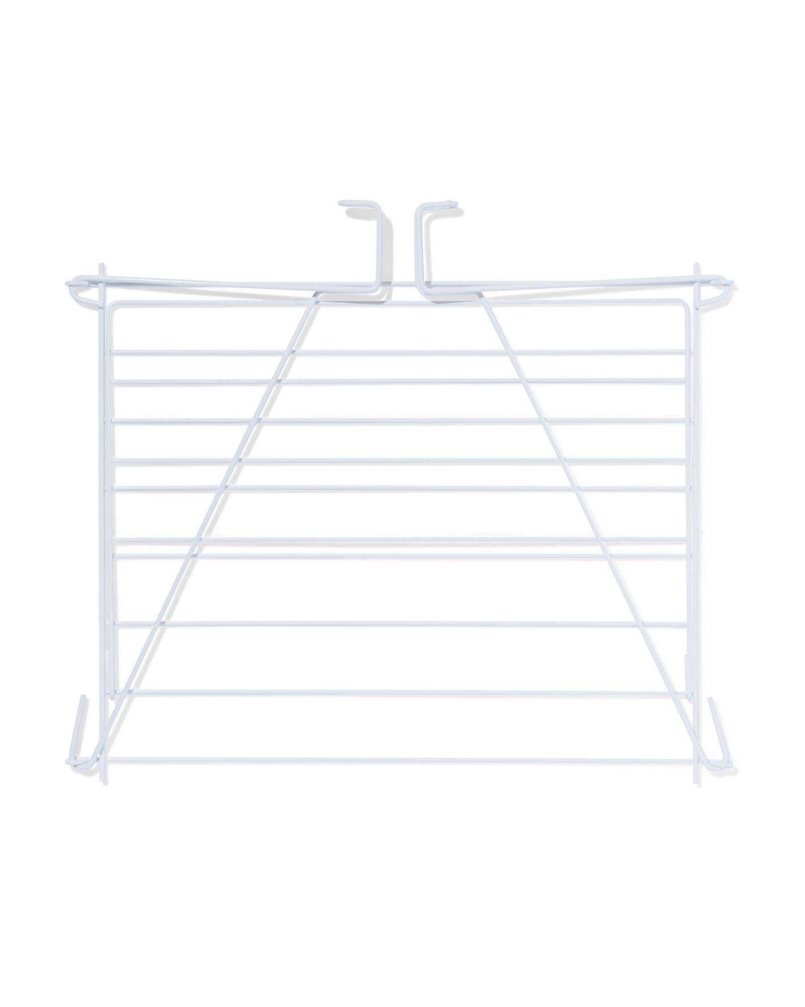 &eacute;tendoir mural 57x48x3,5 cm m&eacute;tal blanc - 20500190 - HEMA