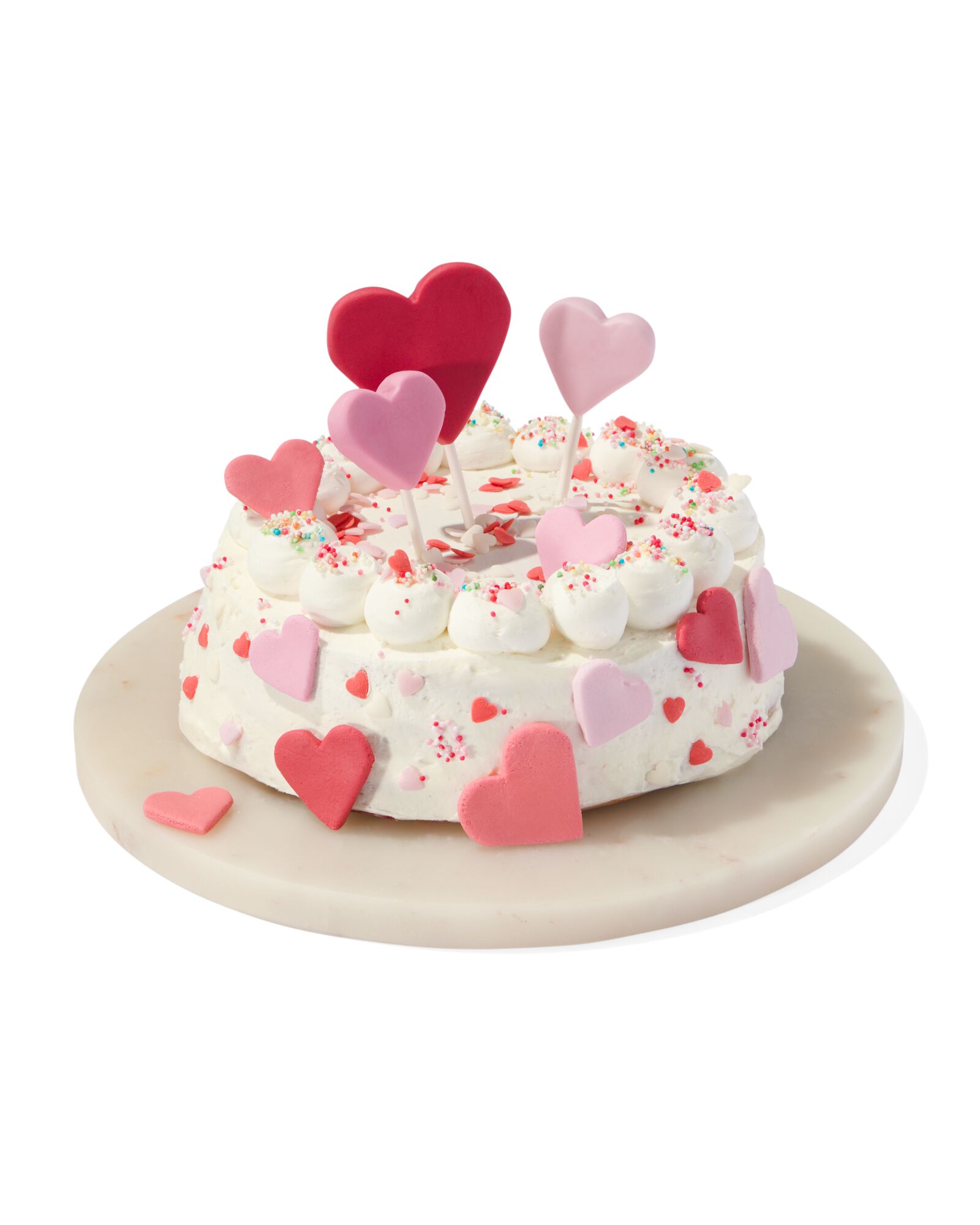 versierplezier eetbare sprinkles hartenfeest - 10280047 - HEMA