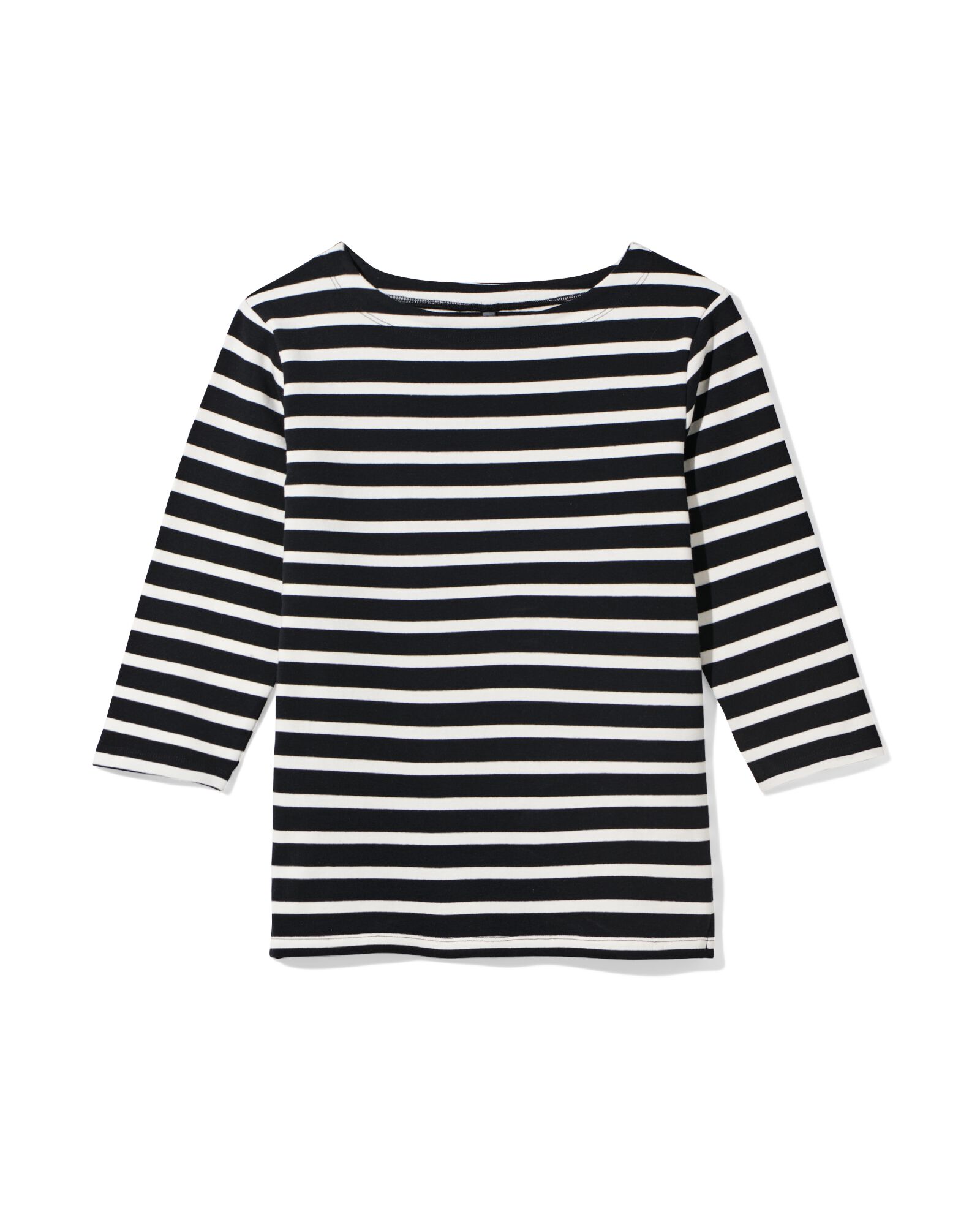 dames T-shirt Cara wit/zwart wit/zwart - 36300335WHITEBLACK - HEMA