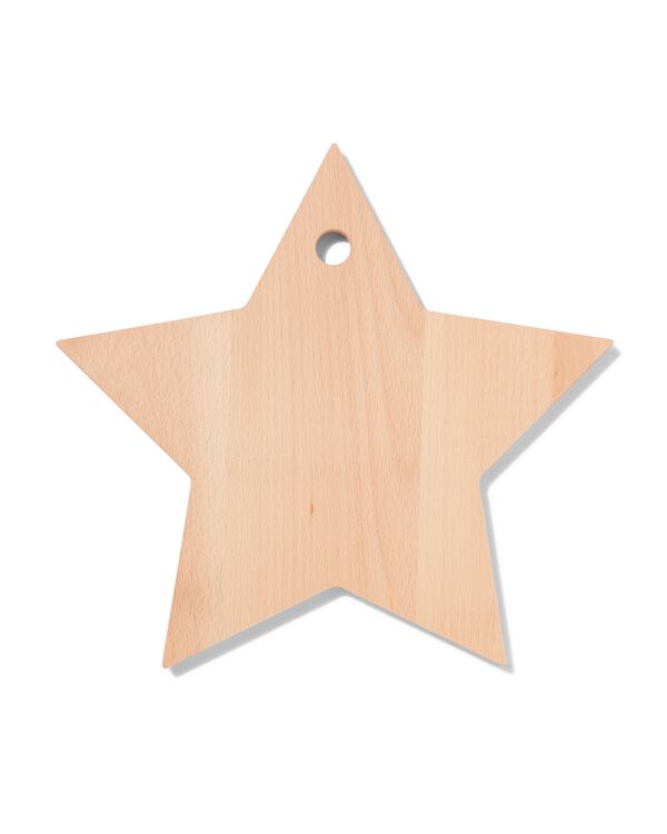 plateau de service en bois étoile 32cm - 25640037 - HEMA