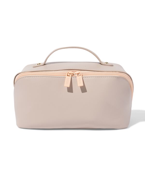 trousse de toilette avec fermeture &agrave; glissi&egrave;re diagonale 24x12x12  - 11890683 - HEMA