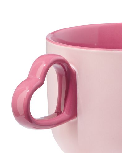 tasse 480 ml c&eacute;ramique avec anse c&oelig;ur lilas - 61100250 - HEMA