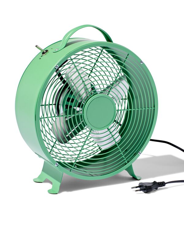 tafelventilator retro Ø25.8cm groen - 80200036 - HEMA