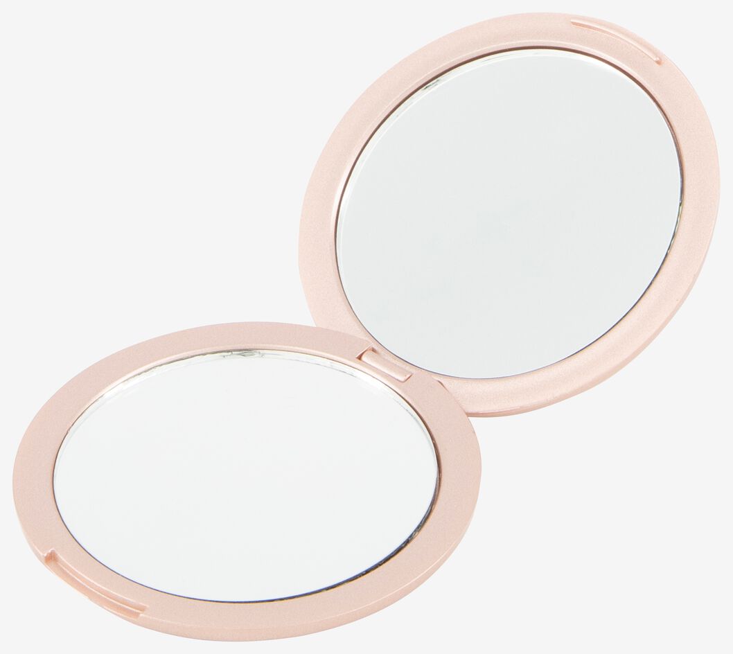 petit miroir pliant rose métallisé Ø 7.5 cm - 11821050 - HEMA