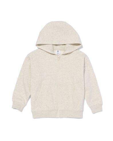kinder sweatvest zand - 30748701SAND - HEMA