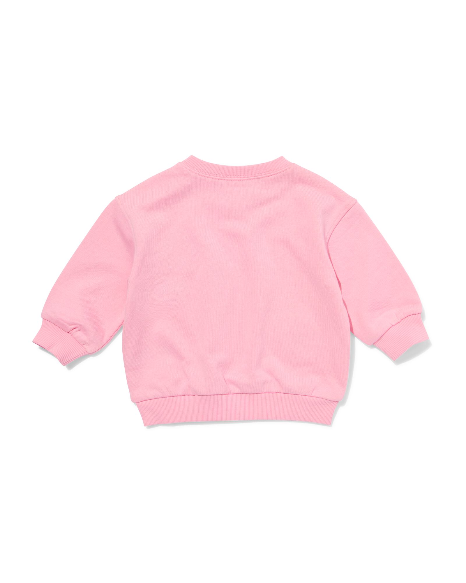 babytrui sweatstof bloemen roze roze - 33081670PINK - HEMA
