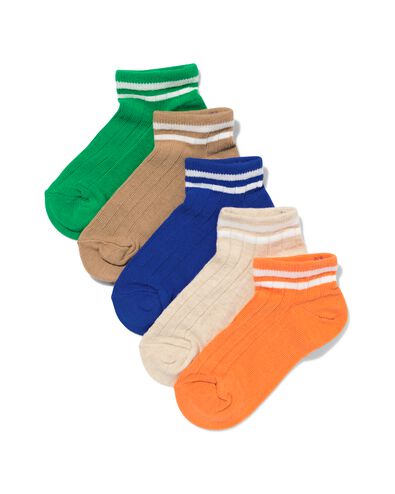 kinder enkelsokken sportief - 5 paar gebroken wit - 4311150OFFWHITE - HEMA