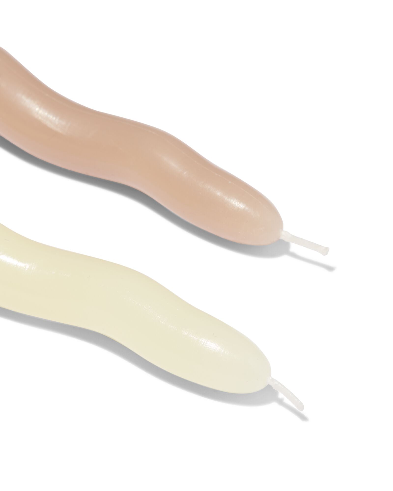 bougies longues ⌀2,2x25cm vague ivoire-naturel - 4 pi&egrave;ces - 13506150 - HEMA