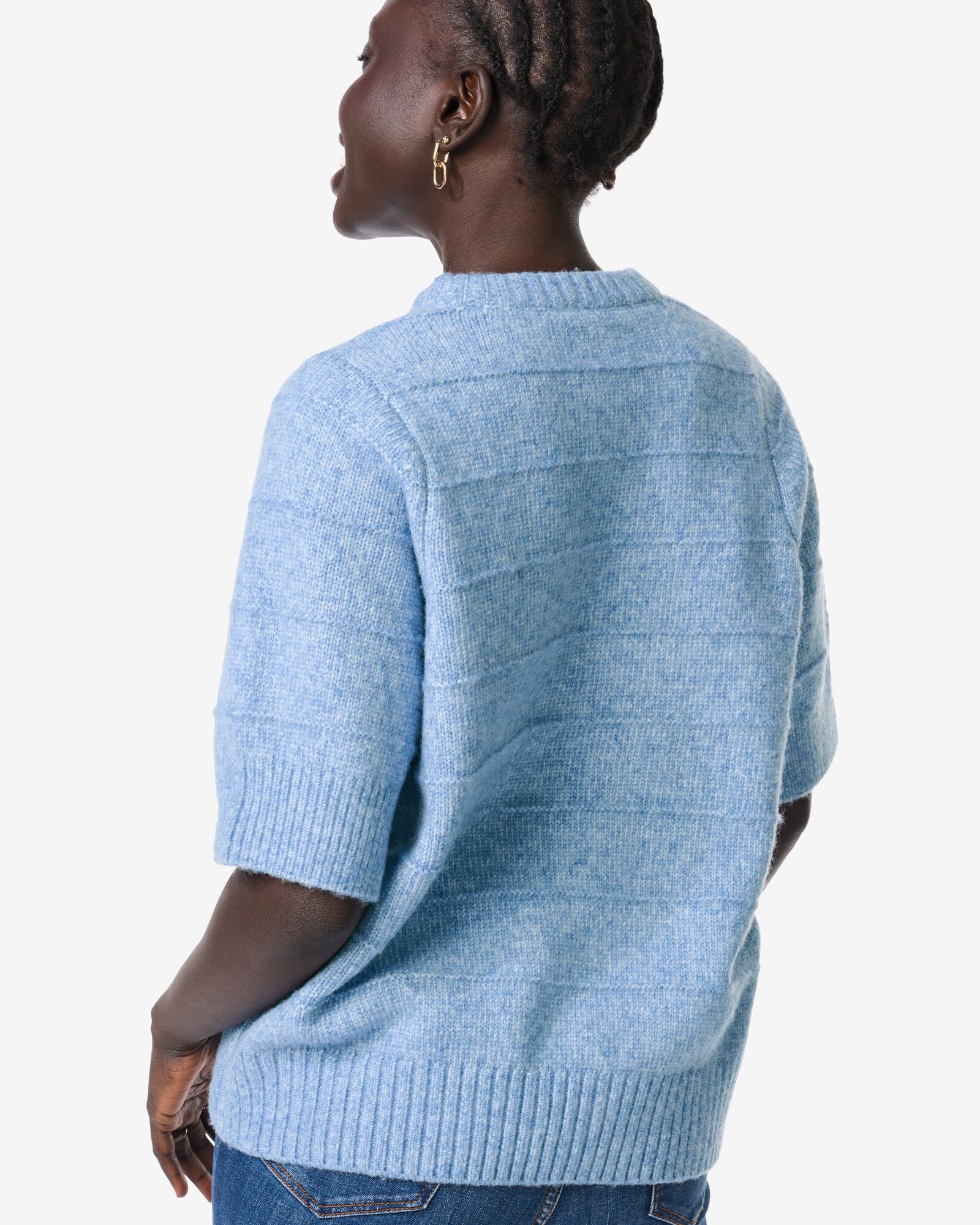 Damenpullover Fyra, gestrickt blau blau - 36207260BLUE - HEMA