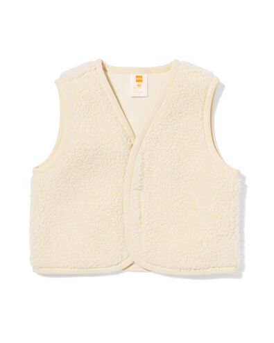 gilet b&eacute;b&eacute; teddy &eacute;cru - 33158970ECRU - HEMA