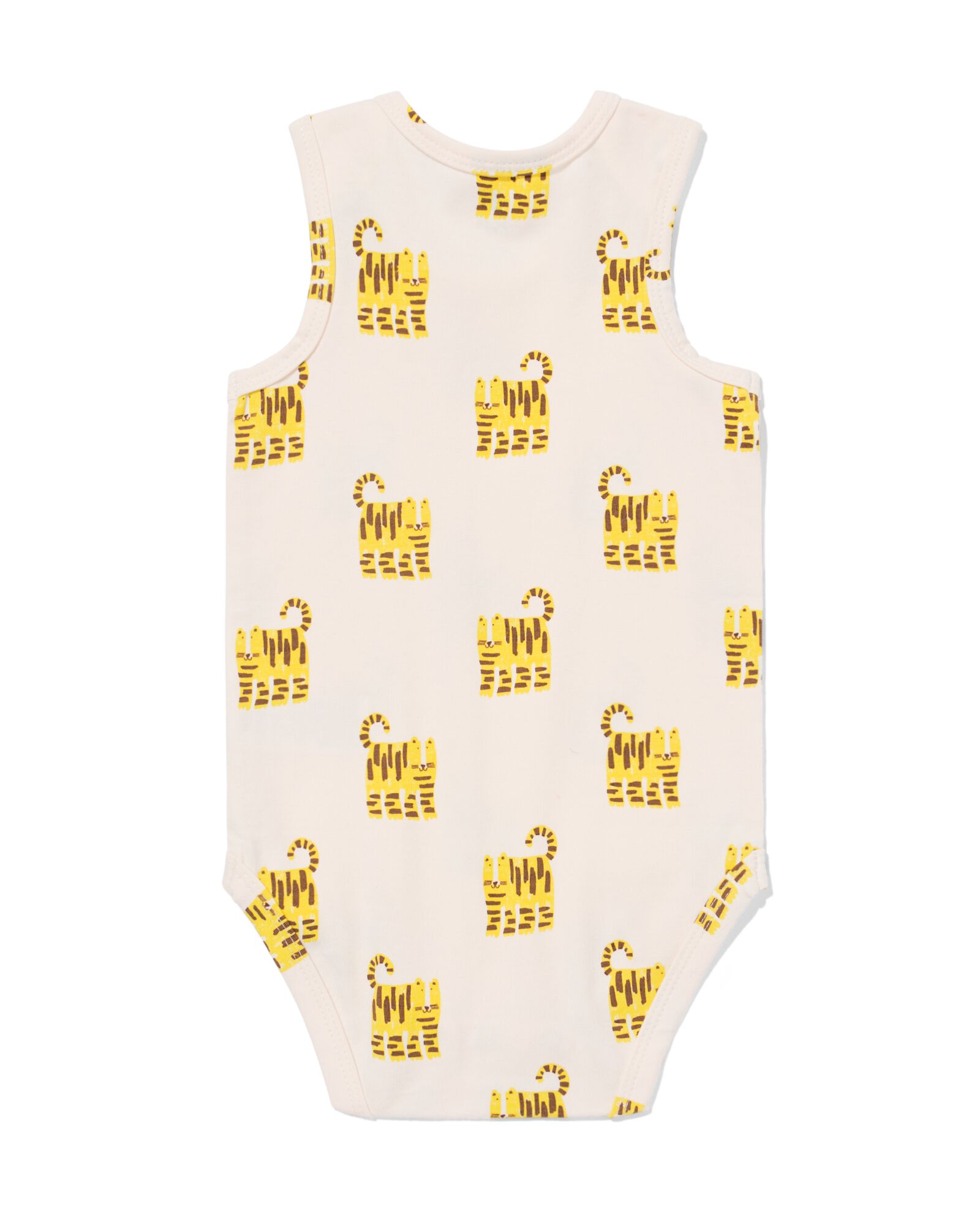 Mitwachsender Baby-Strampler mit Tieren eierschalenfarben eierschalenfarben - 33304760OFFWHITE - HEMA