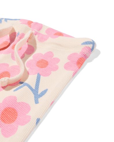 Babybekleidungs-Sweatset, bequeme Passform, gerippt, Blumen ecru ecru - 33075570ECRU - HEMA