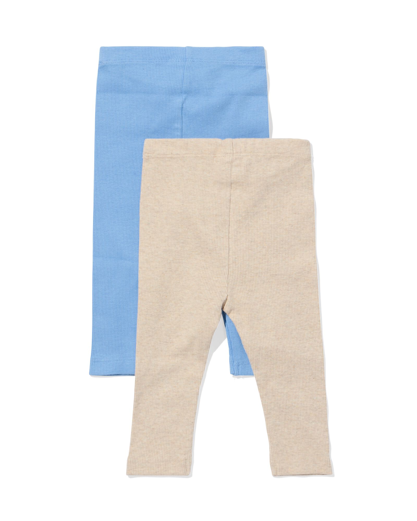leggings c&ocirc;tel&eacute;s b&eacute;b&eacute; - lot de 2 bleu bleu - 33065970BLUE - HEMA
