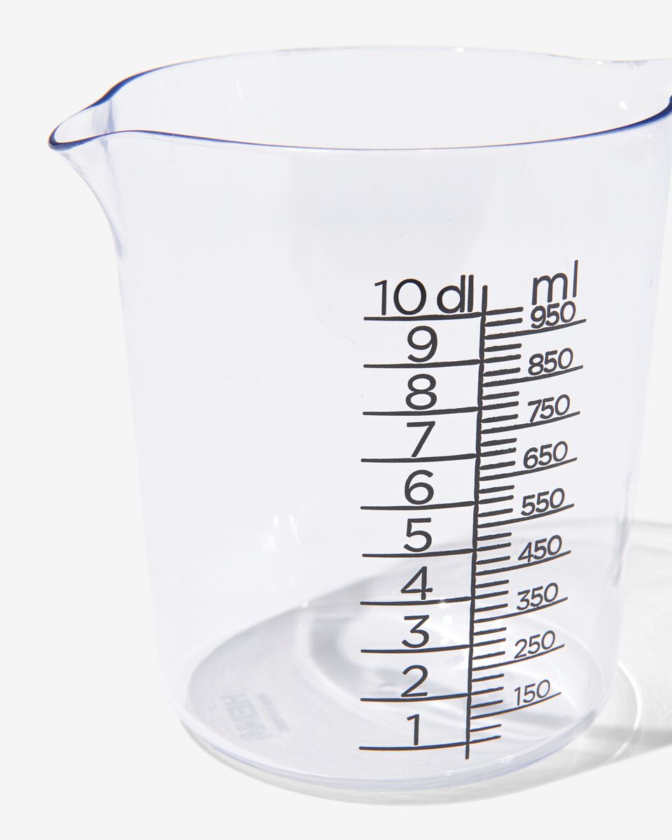 gobelet gradué 1L plastique transparent - HEMA