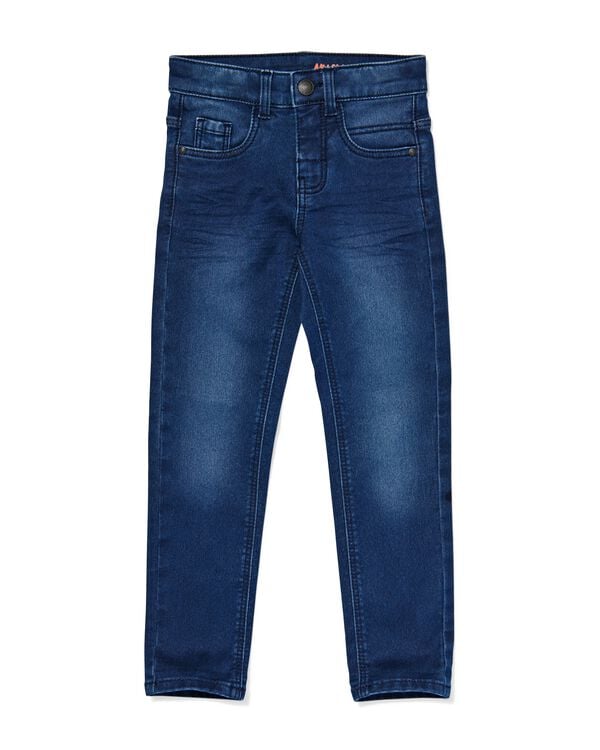 kinder broek jogdenim skinny fit donkerblauw donkerblauw - 1000028286 - HEMA