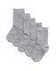 5 paires de chaussettes enfant gris chiné 39/42 - 4300954 - HEMA