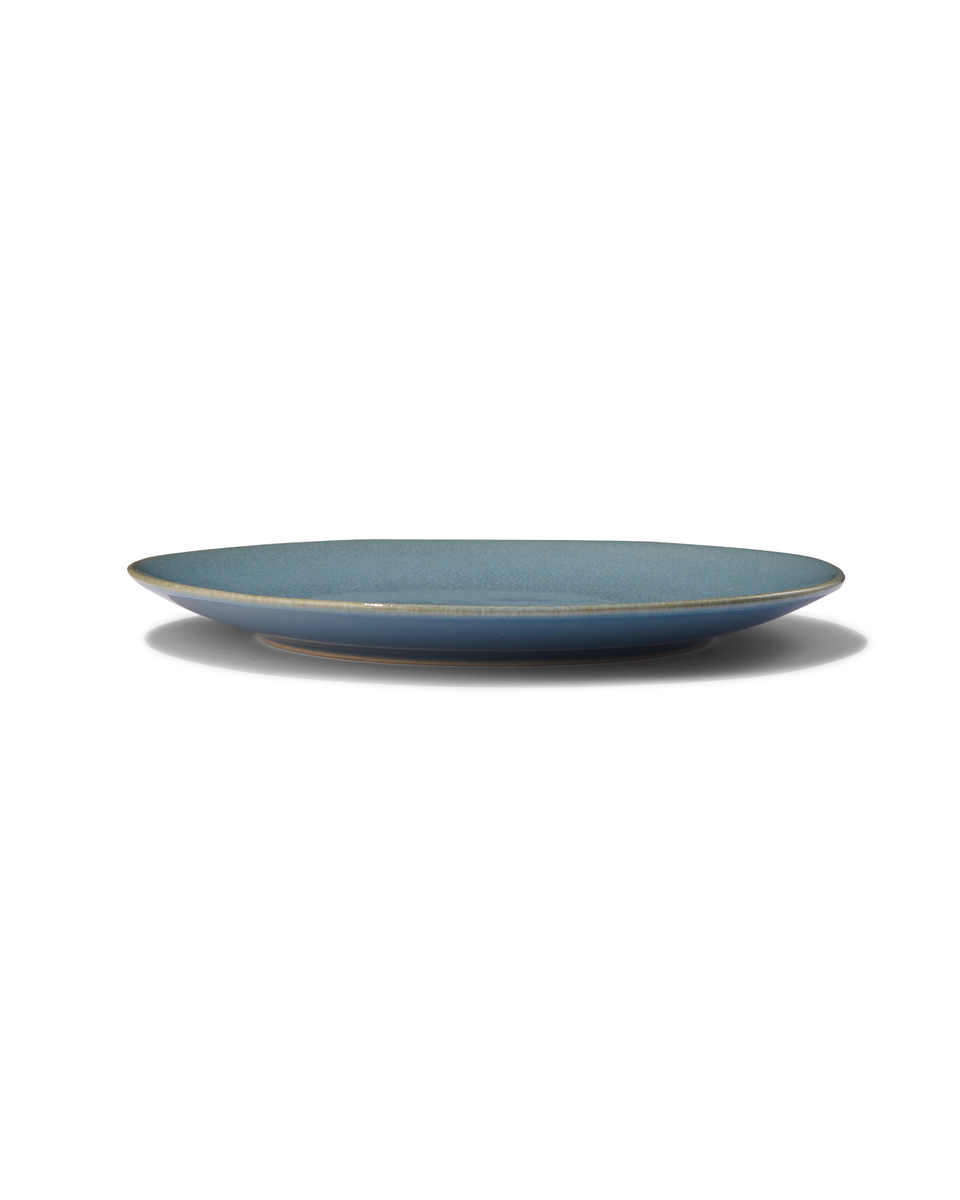 Speiseteller Porto, 26 cm, reaktive Glasur, blau - 9602021 - HEMA