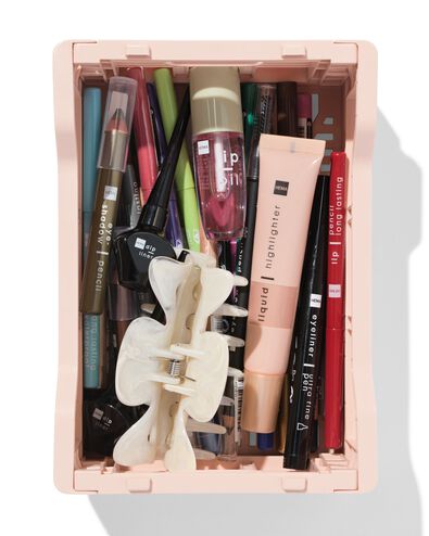 caisse pliable recycl&eacute;e XS rose rose p&acirc;le XS  13 x 18 x 8 - 39821197 - HEMA