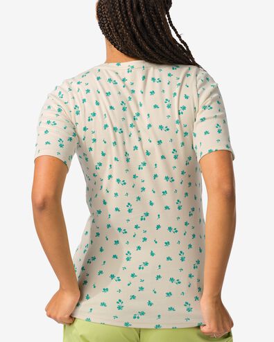 Damen-Shirt Clara, Feinripp eierschalenfarben M - 36257352 - HEMA