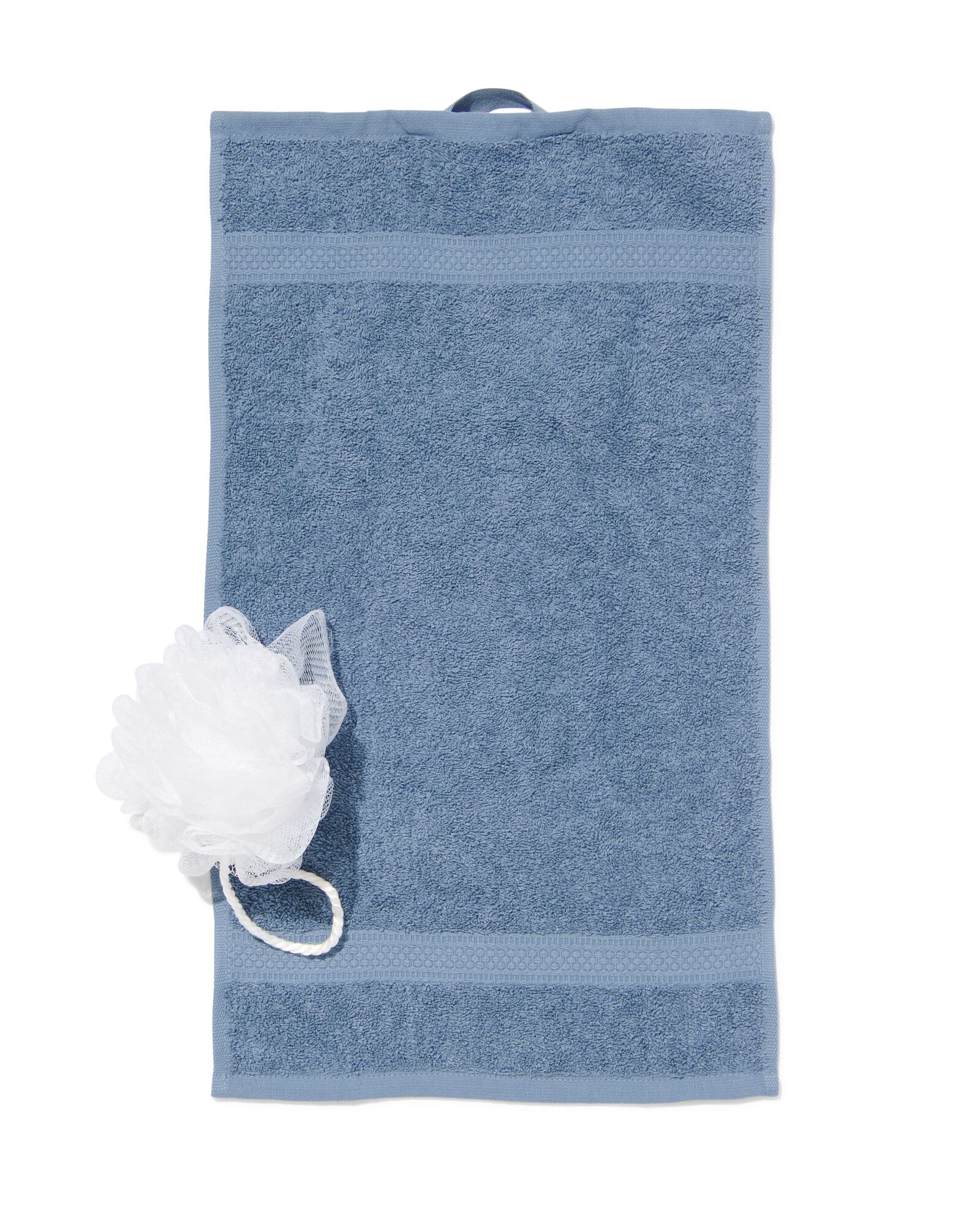 petite serviette 33x50 qualité épaisse gris-bleu - 5250305 - HEMA