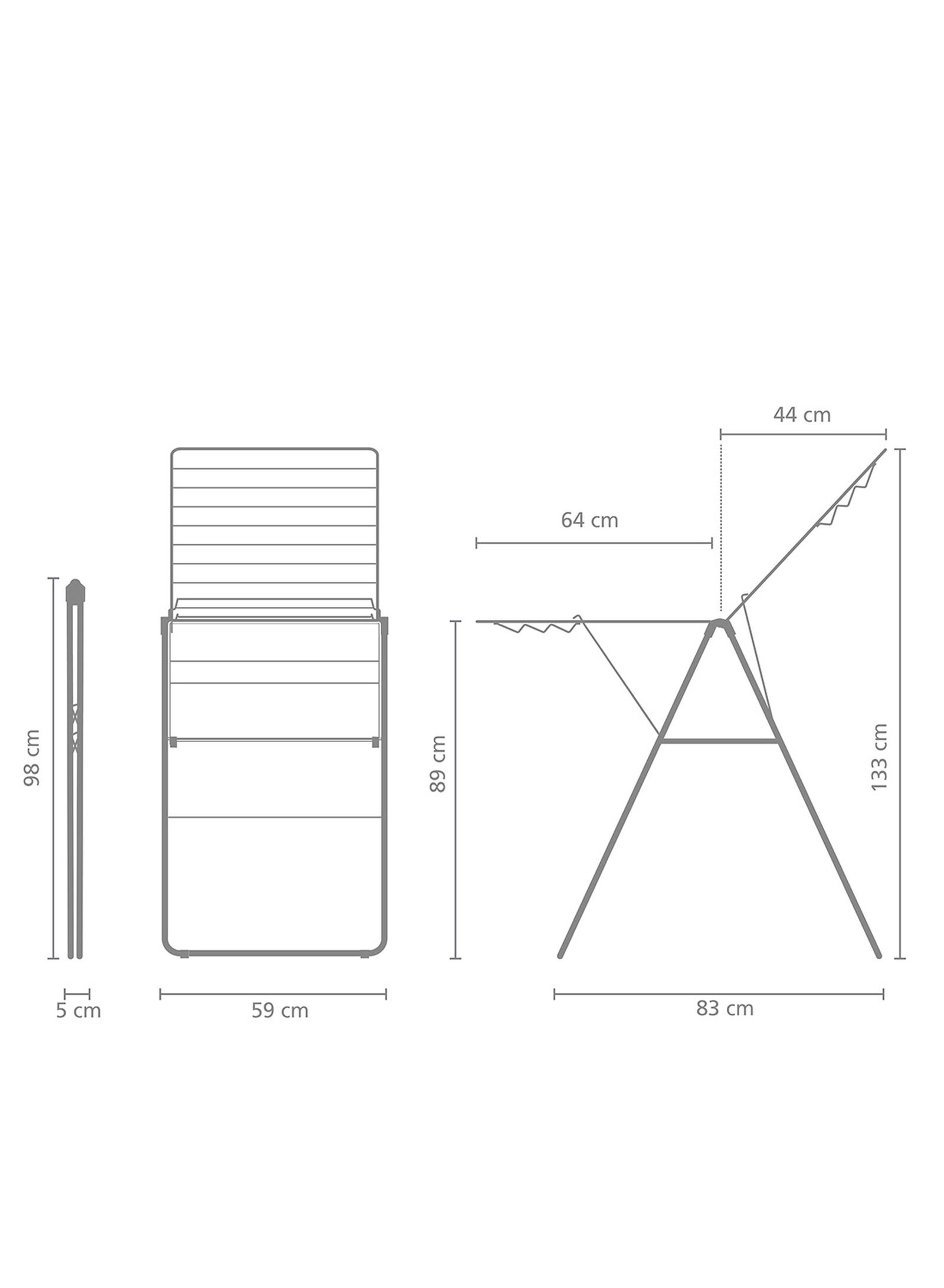 &eacute;tendoir &agrave; linge Brabantia HangOn 20 m sable - 20500169 - HEMA