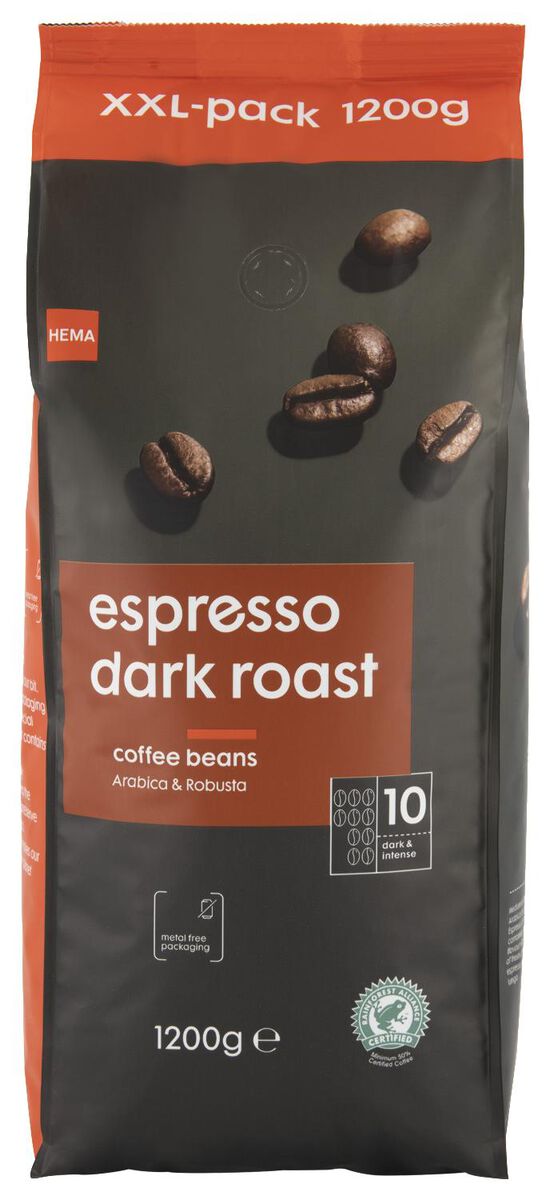 Espressobohnen Dark Roast – 1.2 kg - 17110026 - HEMA