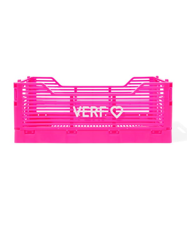 klapkrat letterbord recycled S felroze roze S  20 x 30 x 11,5 - 39800023 - HEMA