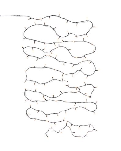 guirlande lumineuse 12,42 m avec 100 LED pour l'intérieur et l'extérieur - 25510043 - HEMA