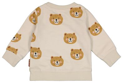 Newborn-Sweatshirt, Bären, Baumwolle ecru - 1000029165 - HEMA