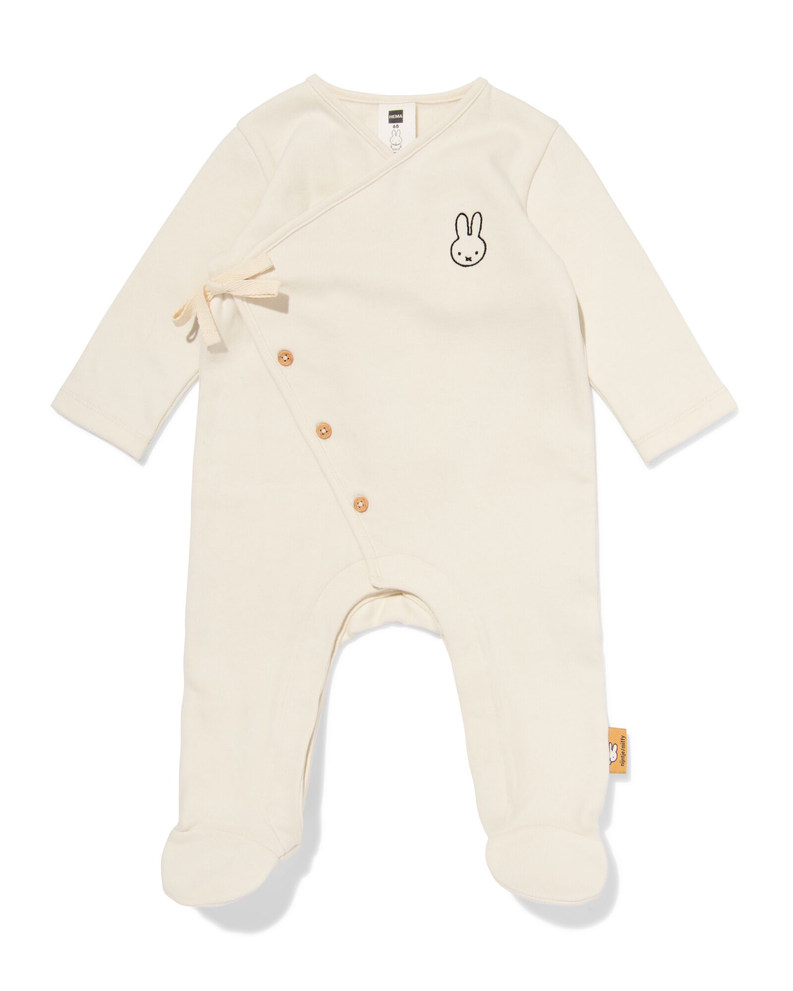 barboteuse pour nouveau-n&eacute; Miffy molleton &eacute;cru &eacute;cru - 33448220ECRU - HEMA