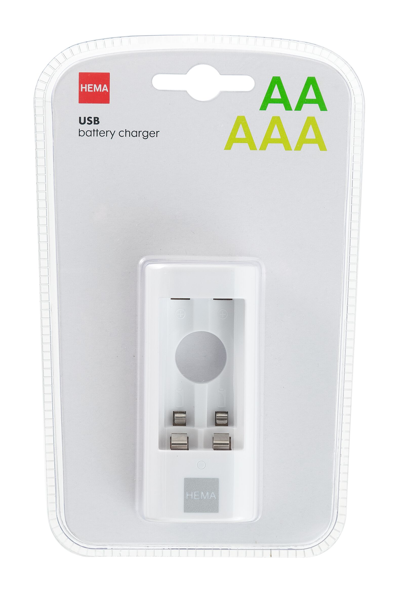 chargeur de batterie USB pour piles AA ou AAA - 41290280 - HEMA